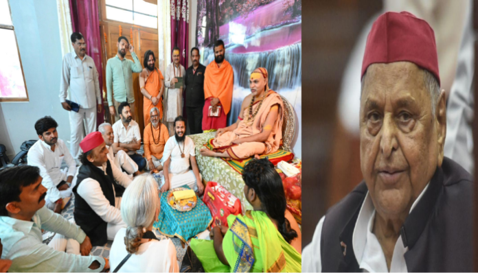 Akhilesh Yadav and Swami Avimukteshwaranand met in Lucknow.