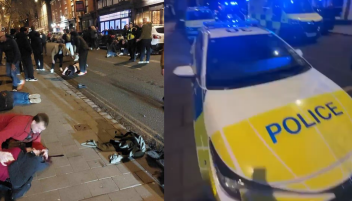 A man mowed down pedestrians with a car in Derby, UK.