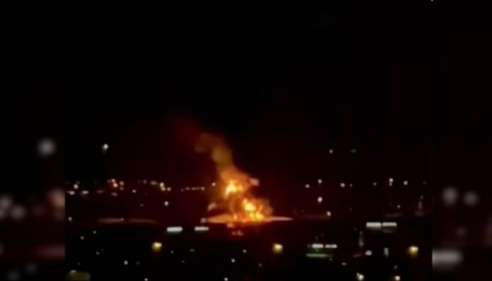 Dubai airport fuel tank fire