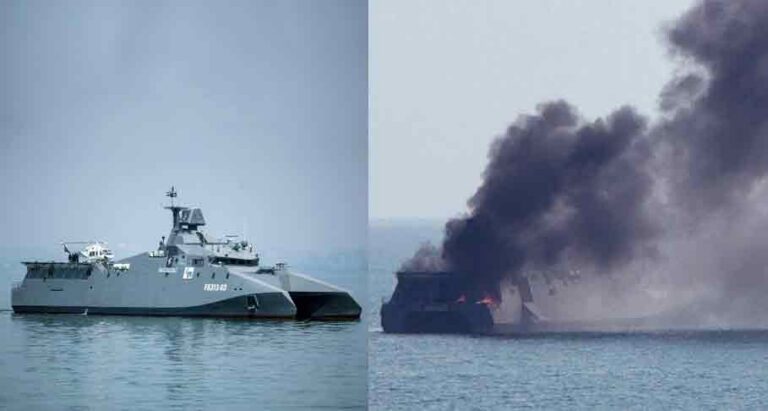 Operation Epic Fury: Iran’s Soleimani-class missile catamaran corvette Shahid Sayyad Shirazi hit by US forces, 20 Iranian naval ships struck so far