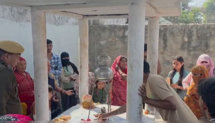 Shivling was broken, idols were destroyed, and a dead calf was discovered by an Alwar temple.