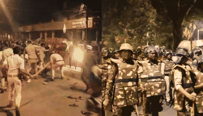 A Muslim mob attacked a police station over a social media post in Madhya Pradesh.