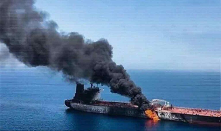 Iran hits American tanker near Kuwait port, oil spill reported after massive explosion
