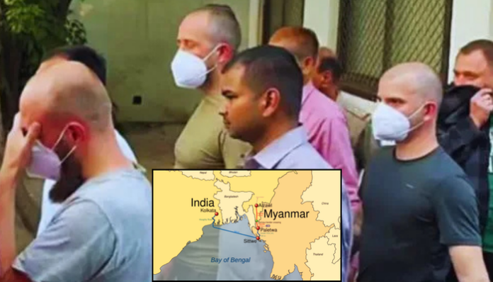 The foreign nationals had been giving military training to militants in Myanmar.