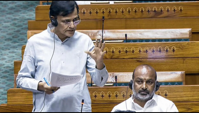 Union Minister Nityanand Rai introduces the FCRA Amendment bill in Parliament.