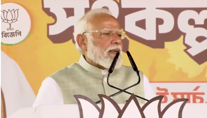 PM Modi launched projects worth crores in West Bengal.