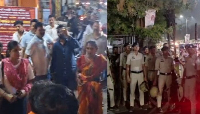 Raipur stone pelting clash