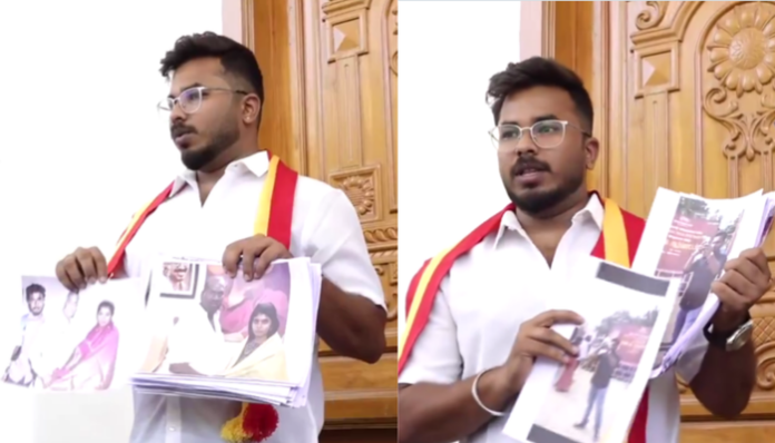 Husband of TVK functionary files a fraud complaint against party secretary.