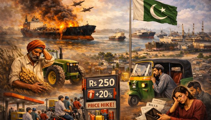 Pakistan faces economic crisis as Middle East conflict disrupts shipping through Strait of Hormuz, fuel prices surge 20�ross country
