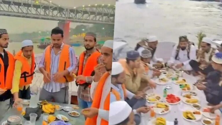 “Only bones were thrown into the Ganga, Hindus immerse ashes”: How the left-liberal ecosystem is defending the actions of Muslim youths, with Congress calling it ‘iftar’
