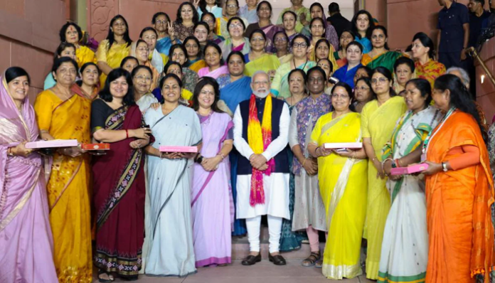The Modi government seeks to speed up the women's reservation law.