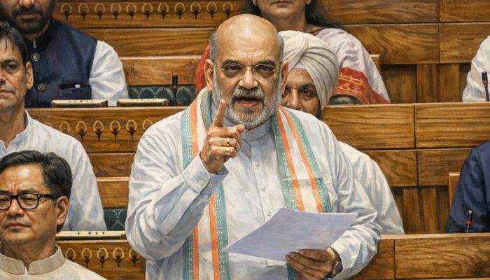 Amit Shah speaks in Lok Sabha declaring India Naxal-mukt, criticising Congress for being Naxal sympathiser