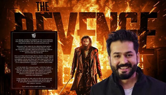 Aditya Dhar clarifies viral poster Ranveer Singh smoking while wearing Sikh turban is fake and misleading