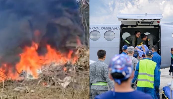 66 dead as Colombian Air Force plane crashes minutes after takeoff