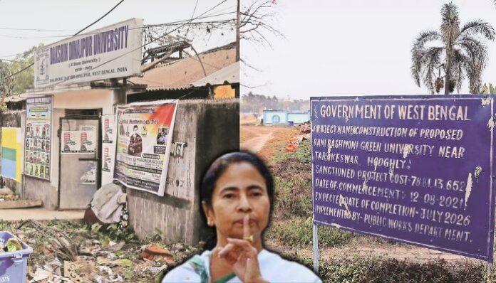 Makeshift classrooms, temporary lecturers on Rs 500 per class, declining student numbers: West Bengal CM Mamata Banerjee promised Chicago-Harvard-like universities, delivered a mockery of education