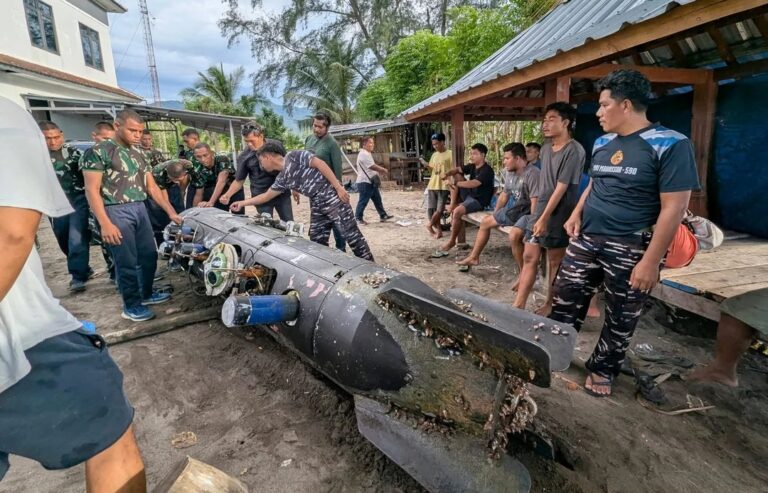 Indonesian fisherman catches a Chinese underwater drone in the strategically important Lombok Strait, marine surveillance equipment found