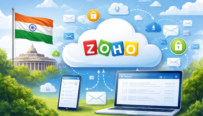 Over 100 crores are spent, and 16.68 lakh email accounts are moved to Zoho Cloud by the Modi government.