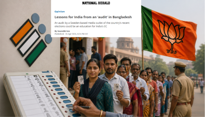 Congress mouthpiece ‘National Herald’ simps on Bangladesh to discredit ECI, bats for return of ballot boxes and manages to cry foul over women reservation after opposing it in Parliament: Here is what happened