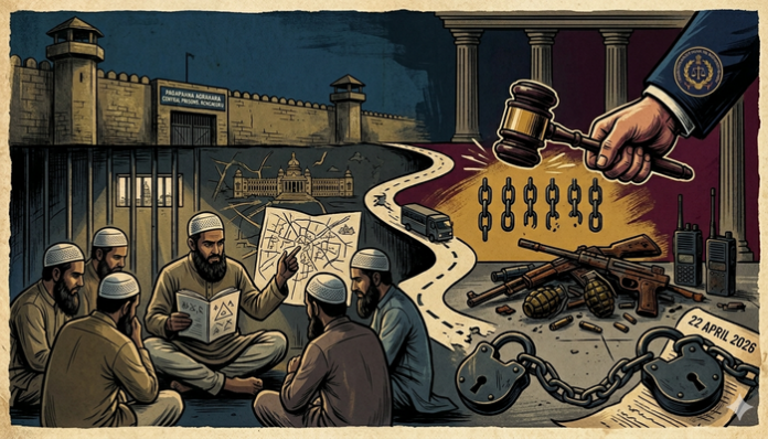 Special NIA court sentences 7 accused in Bengaluru prison radicalisation case.