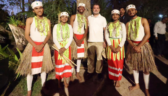 Rahul Gandhi visited the Andaman and Nicobar islands.