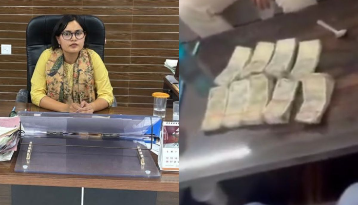 SDM Kajal Meena caught with Rs 60,000 bribe.