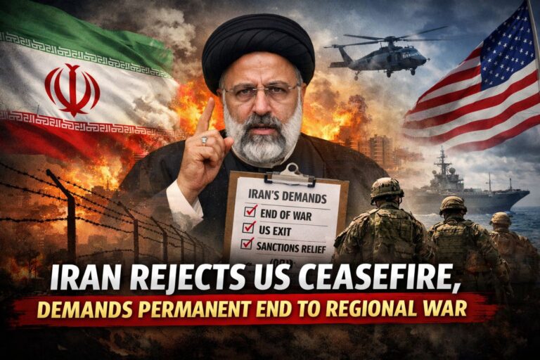 Iran rejects US ceasefire offer, demands permanent end to regional war