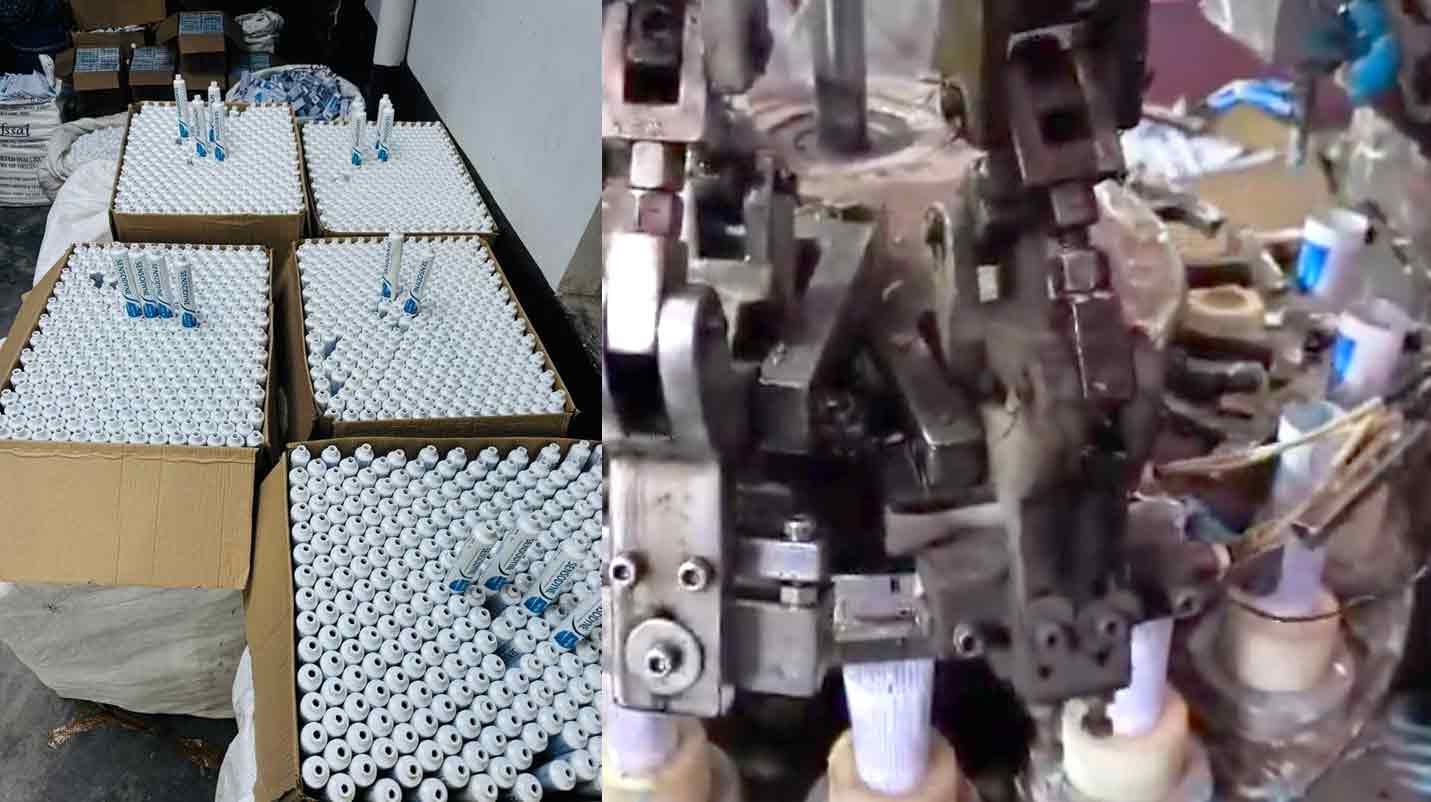 Delhi Police Crime Branch busts fake Sensodyne toothpaste manufacturing ...