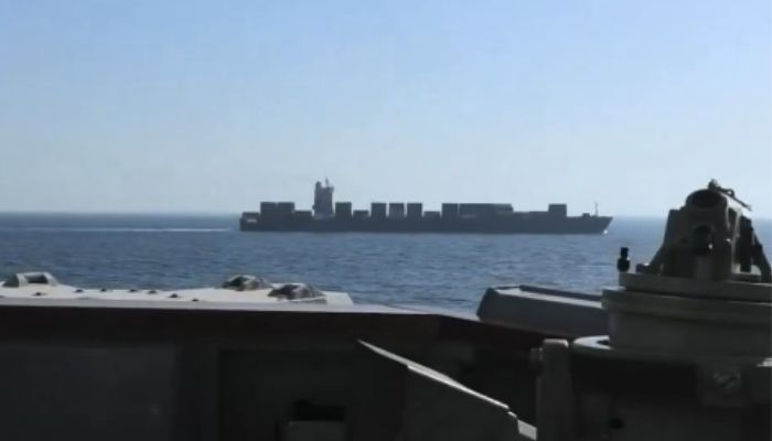US naval forces open fire at and seize the Iran-flagged cargo vessel Touska on its way to an Iranian port