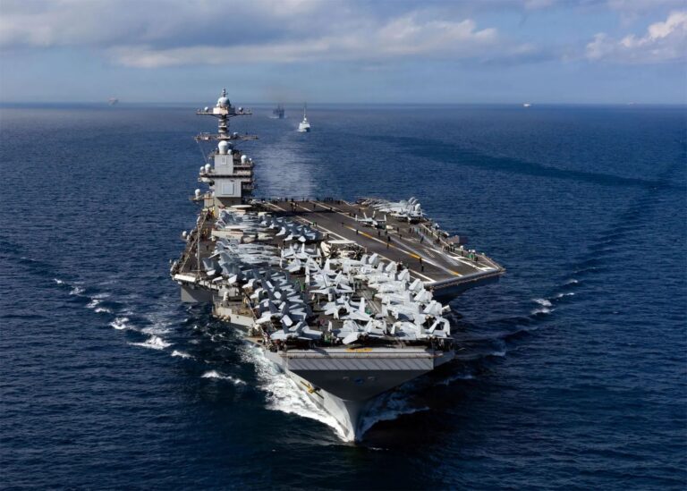 America’s most powerful warship pulls back after 10-month deployment even as US-Iran standoff simmers on