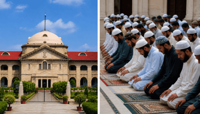 The Allahabad High Court ruled that performing namaz on public property is not a religious right.