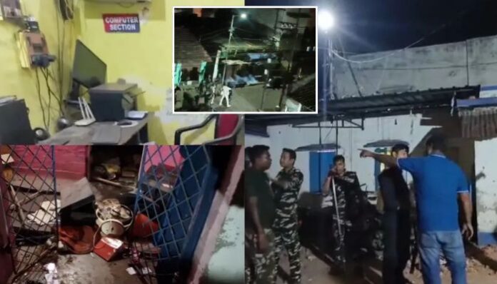 Stone pelting and vandalism in Asansol