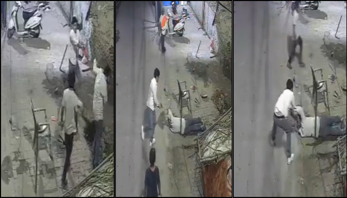 A man wielding a gun fired multiple shots at Tiwari.