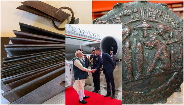 PM Modi visit: Netherlands returns Chola-era copper plates to India