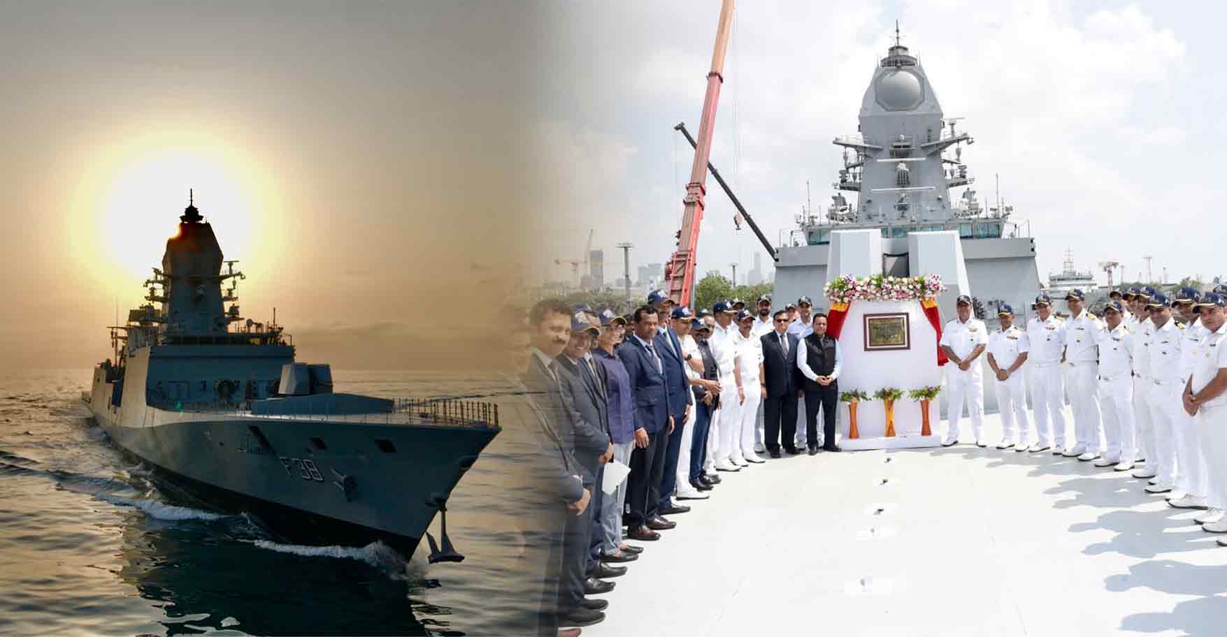 Stealth frigate INS Mahendragiri delivered to the Indian Navy, the sixth Nilgiri class frigate