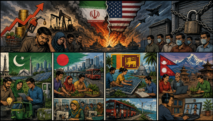 How the regions surrounding India attempt to address the issues presented by the Iran-US war.
