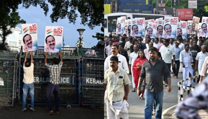 Kerala congress workers demand VD Satheesan as CM, protest against attempts to parachute KC Venugopal