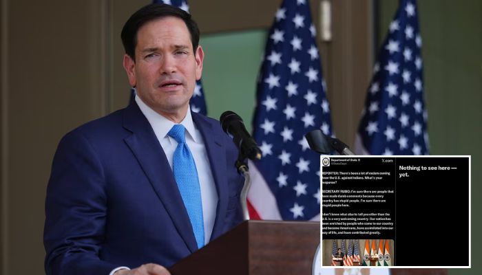 US State Department deletes Rubio post highlighting his response to a question on anti-India racism