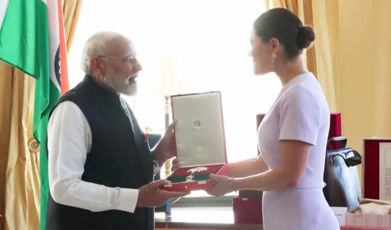 Sweden confers the prestigious Royal Order of the Polar Star Commander Grand Cross upon Narendra Modi, the 31st global honour for the PM