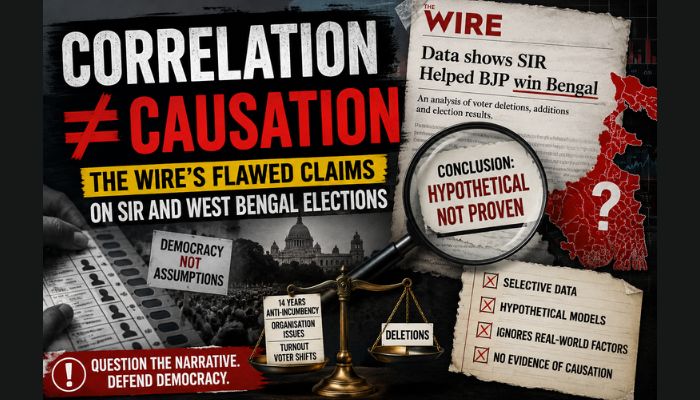 The Wire claimed SIR helped BJP win Bengal, here is why its theory falls apart under scrutiny