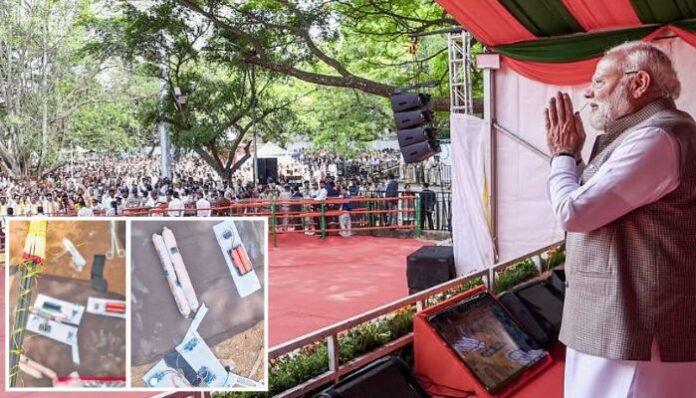 Six policemen suspended pending investigation after explosives recovered near PM Modi’s Bengaluru route