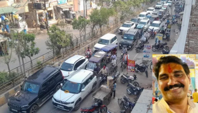 The BJP Madhya Pradesh takes action against its leader in response to a convoy of 120 vehicles.