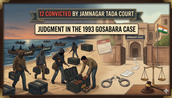 TADA court sentenced 12 accused in the 1993 Gosabara arms smuggling case.