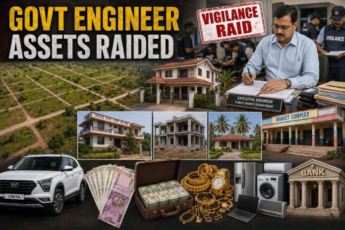 Odisha vigilance raid executive engineer assets
