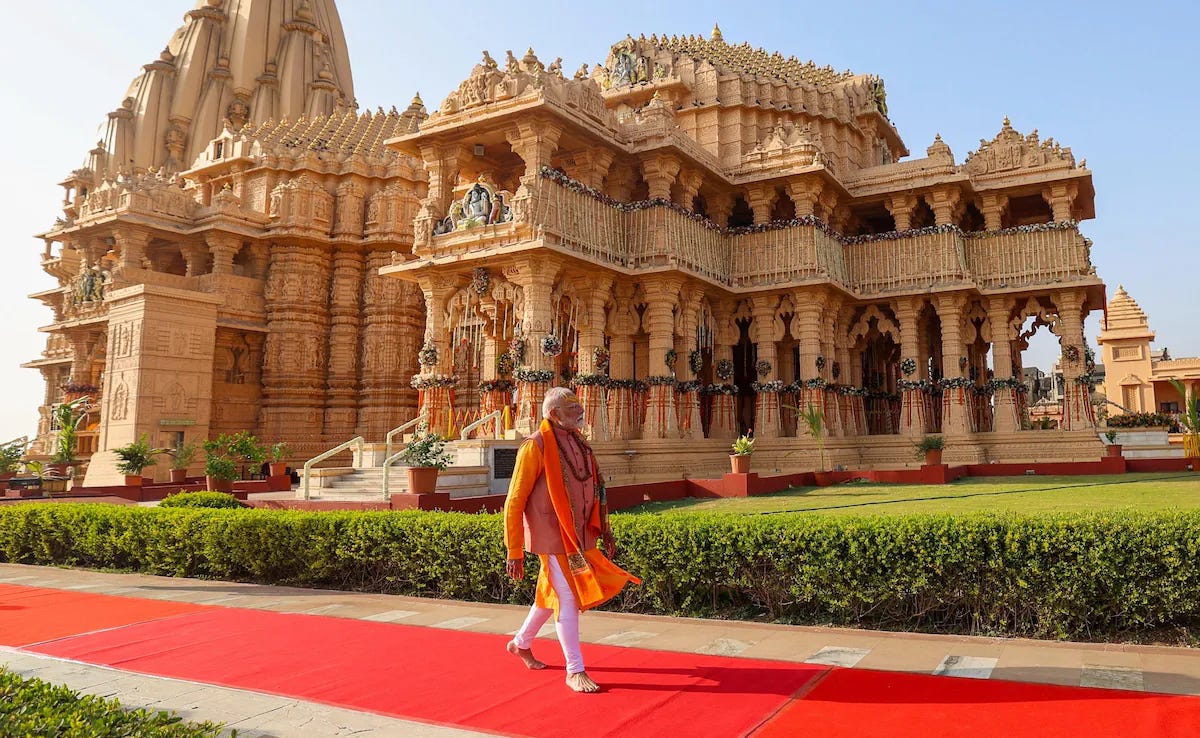 ‘Empires rose and fell, but Somnath continued to endure in our consciousness’: PM Modi pens a heartfelt note to mark 75 years since inauguration of the restored temple