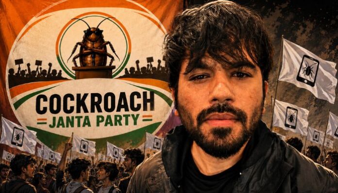 Abhijeet Dipke’s Cockroach Janta Party uses satire to push familiar opposition talking points.