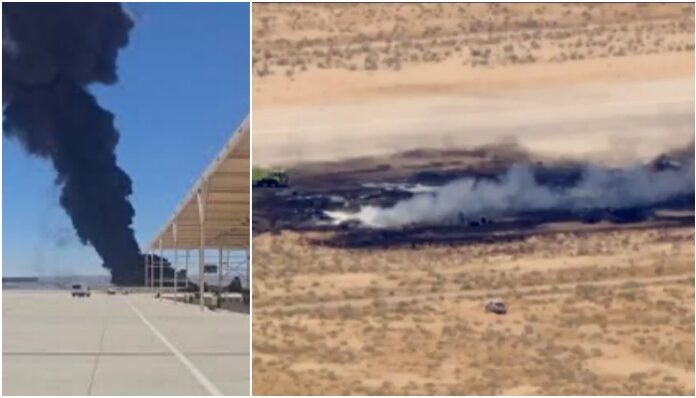 B 52H Stratofortress crashes in California