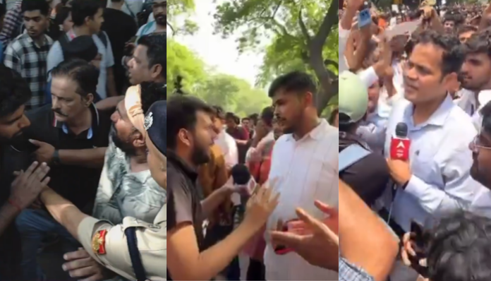 Several journalists were heckled during the Cockroach Janta Party protests.