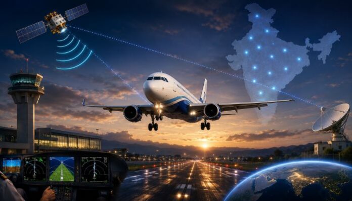India achieved a major aviation milestone after an IndiGo Airbus A320 became the first commercial passenger aircraft to land using the indigenous Gagan satellite navigation system.