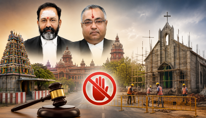 Madras High Court stops construction of mega church on public land near 100-year-old Hindu temple, petitioner flags fear of mass conversion: Read court order