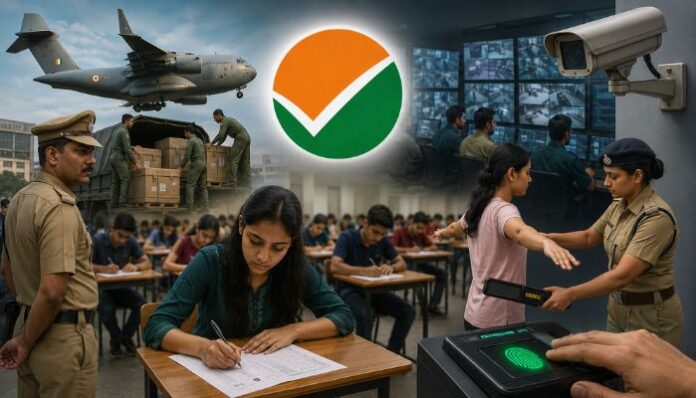 The National Testing Agency has introduced unprecedented security measures for the NEET-UG 2026 re-exam, including AI surveillance, biometric checks, signal jammers and cyber monitoring.